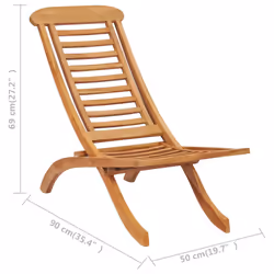 VidaXL 319163 chaise d'extérieur Terrace Siège rembourré Teck - Vue supplémentaire 7