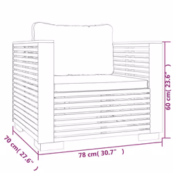 VidaXL 319168 banc de jardin Bois - Vue supplémentaire 7