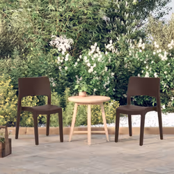 VidaXL 317727 chaise d'extérieur Terrace Polypropylène (PP) Moka