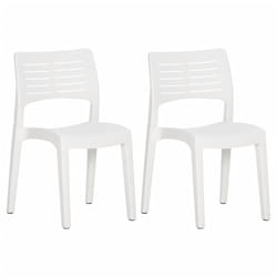 VidaXL 317729 chaise d'extérieur Terrace Polypropylène (PP) Blanc