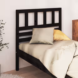 VidaXL 814133 tête de lit et pied de lit Noir - Vue supplémentaire 2
