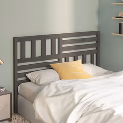 VidaXL 814136 tête de lit et pied de lit Gris - Vue supplémentaire 3