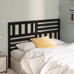 VidaXL 814138 tête de lit et pied de lit Noir