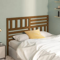 VidaXL Tête de lit Bois massif de pin Marron miel 156x4x100 cm