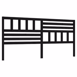 VidaXL 814163, Noir, Bois de pin, 1860 mm, 100 cm, 40 mm