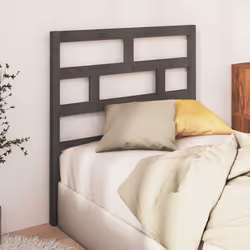 VidaXL 814176 tête de lit et pied de lit Gris - Vue supplémentaire 2
