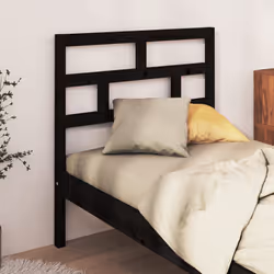 VidaXL 814188 tête de lit et pied de lit Noir
