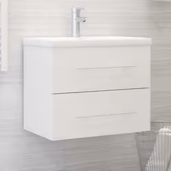 VidaXL 3099041 miroir de salle de bain et armoire de rangement pour évier
