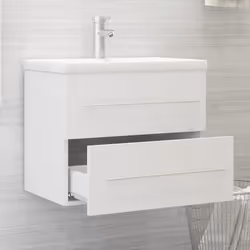 VidaXL 3099041 miroir de salle de bain et armoire de rangement pour évier