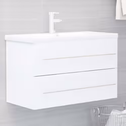VidaXL 3099050 miroir de salle de bain et armoire de rangement pour évier