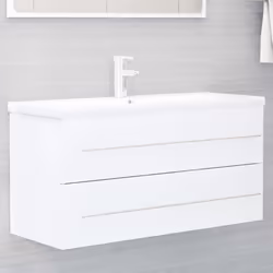 VidaXL 3099068 miroir de salle de bain et armoire de rangement pour évier