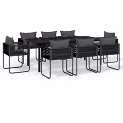 Créez une esthétique convaincante et uniforme dans votre espace extérieur avec cet ensemble de salle à manger de jardin ! Cet ...