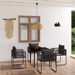 Créez une esthétique convaincante et uniforme dans votre espace extérieur avec cet ensemble de salle à manger de jardin ! Cet ...