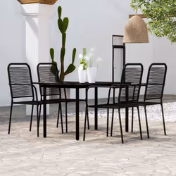 Cet ensemble de meubles de salle à manger tendance au design élégant et aux lignes épurées est un excellent choix pour votre ...