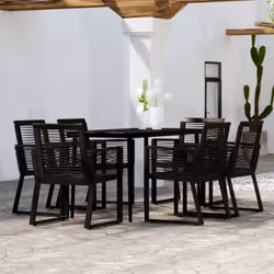 Créez une esthétique convaincante et uniforme dans votre espace extérieur avec cet ensemble de salle à manger de jardin ! Cet ...