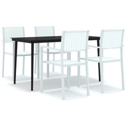 Vidaxl - Ensemble à manger de jardin 5 pcs Blanc