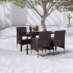 Cet ensemble de salle à manger de jardin est un excellent choix pour manger ou vous détendre dans l'espace extérieur ! Les ca ...