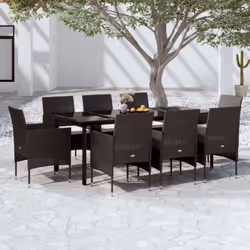 Cet ensemble de salle à manger de jardin est un excellent choix pour manger ou vous détendre dans l'espace extérieur ! Les ca ...
