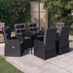 Cet élégant ensemble de salle à manger de jardin est destiné à être le point de mire de votre jardin ou patio ! C'est un exce ...