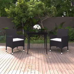 Cet ensemble élégant de salle à manger de jardin vous permet de passer des moments agréables et confortables avec votre famil ...