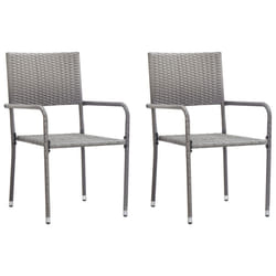 VidaXL 318719 chaise d'extérieur Terrace Polyuréthane, Acier Gris