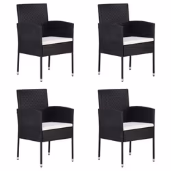 VidaXL 318727, Terrace, Siège rembourré, Polyuréthane, Acier, Noir, Crème, Blanc, Polyester, 110 kg