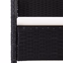 VidaXL 318727 chaise d'extérieur Terrace Siège rembourré Polyuréthane, Acier Noir, Crème, Blanc - Vue supplémentaire 6