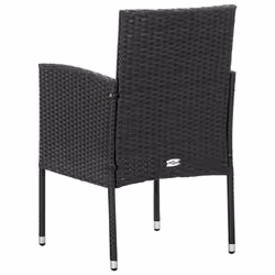 VidaXL 318729 chaise d'extérieur Terrace Siège rembourré Polyuréthane, Acier Noir - Vue supplémentaire 5