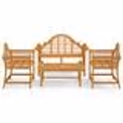 vidaXL Salon de jardin 4 pcs Bois de teck solide
