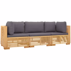 Profitez d'un moment de café confortable dans votre espace extérieur avec cet ensemble de salon de jardin en bois ! C'est un  ...