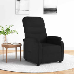 Fauteuil Inclinable Noir Tissu Vidaxl