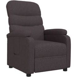 Fauteuil Inclinable Marron Foncé Tissu Vidaxl