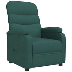 Fauteuil Inclinable Vert Foncé Tissu Vidaxl