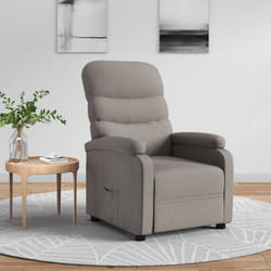 Fauteuil Inclinable Taupe Tissu Vidaxl
