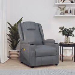 VidaXL 342715 Fauteuil massant électrique Anthracite - Vue supplémentaire 2