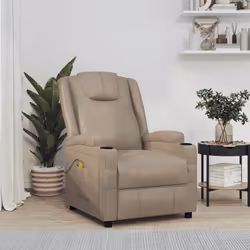 VidaXL 342718 Fauteuil massant électrique Cappucino - Vue supplémentaire 2