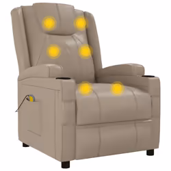 VidaXL 342718 Fauteuil massant électrique Cappucino - Vue supplémentaire 6