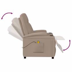 VidaXL 342718 Fauteuil massant électrique Cappucino - Vue supplémentaire 7