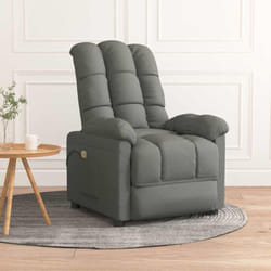 Vidaxl - Fauteuil de massage Gris foncé Tissu