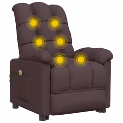 VidaXL 342738 Fauteuil massant électrique Marron - Vue supplémentaire 6