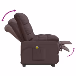 VidaXL 342738 Fauteuil massant électrique Marron - Vue supplémentaire 7