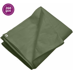 vidaXL Bâche 260 g/m² 6x10 m Vert PEHD