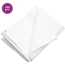 Talone 260 g / m² blanc en hadpe multifonction disponible en différentes tailles taille : 3 x 6 m