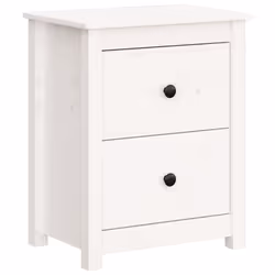 VidaXL 813682 Table de nuit et table de chevet Blanc