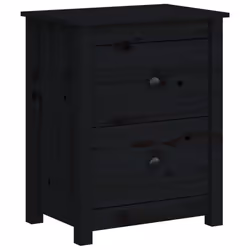 VidaXL 813687, Noir, Bois de pin, 500 mm, 350 mm, 615 mm, 1 pièce(s)