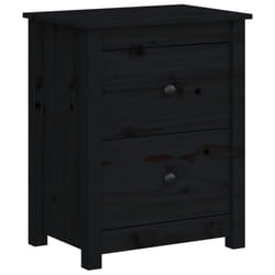 VidaXL 813687 Table de nuit et table de chevet Noir
