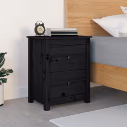 VidaXL 813687 Table de nuit et table de chevet Noir