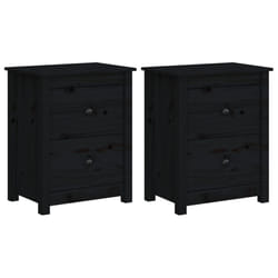VidaXL 813688 Table de nuit et table de chevet Noir