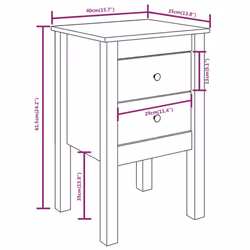 VidaXL 813689 Table de nuit et table de chevet - Vue supplémentaire 8