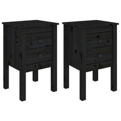 VidaXL 813698 Table de nuit et table de chevet Noir